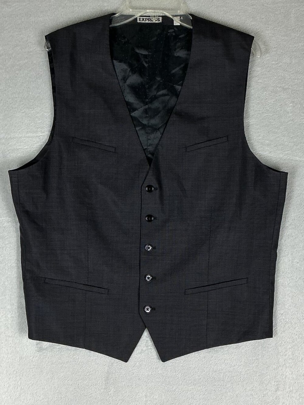 Men's Express Vest Button up Workwear Business Attire Dress Casual Size XL.